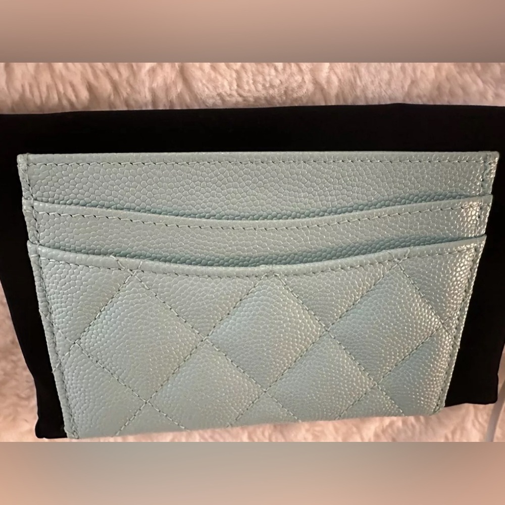 Chanel Tiffany light blue Card Holder Wallet - Picture 3 of 8